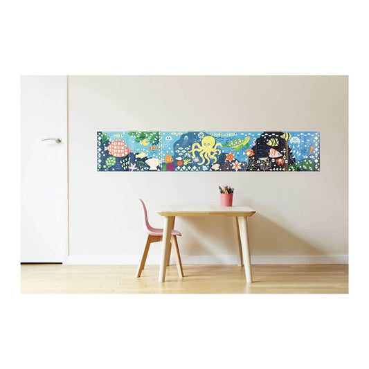 Sticker Panorama Poster Aquarium