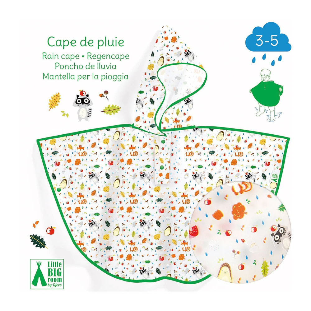 Djeco Regenponcho Waldtiere (80x46cm)