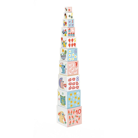 Djeco Baby Bloki Pyramide (10 Würfel)