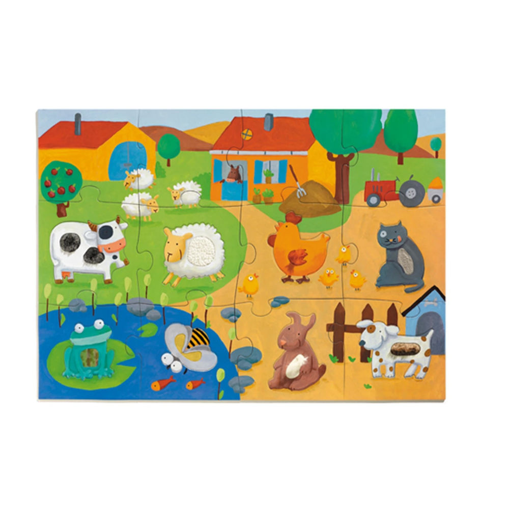 Puzzle Tactiloferme, 20 Teile