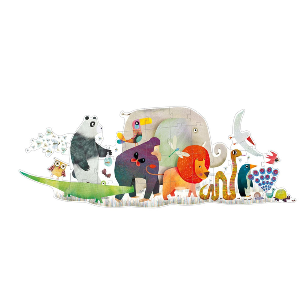 Riesenpuzzle Die Tierparade, 36 Teile