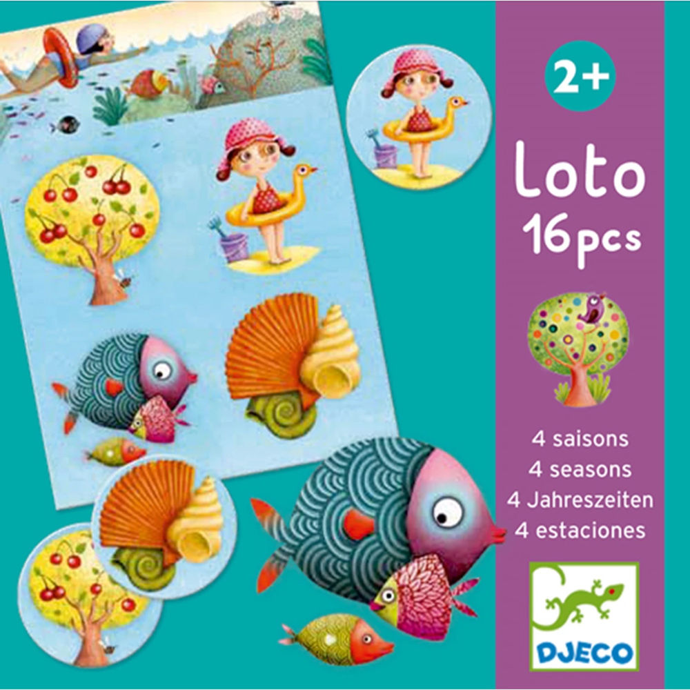 Djeco Lernspiel Lotto 4 Jahreszeiten