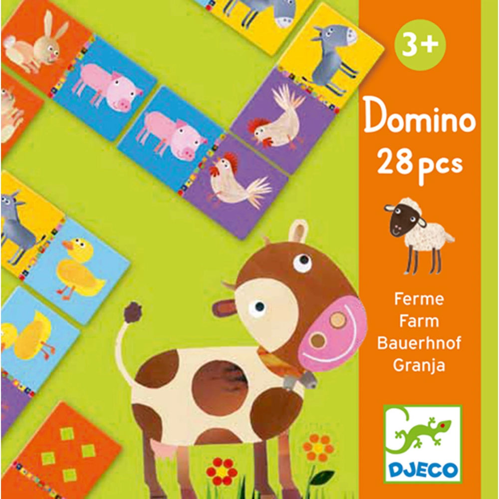 Djeco Lernspiel Domino Bauernhof