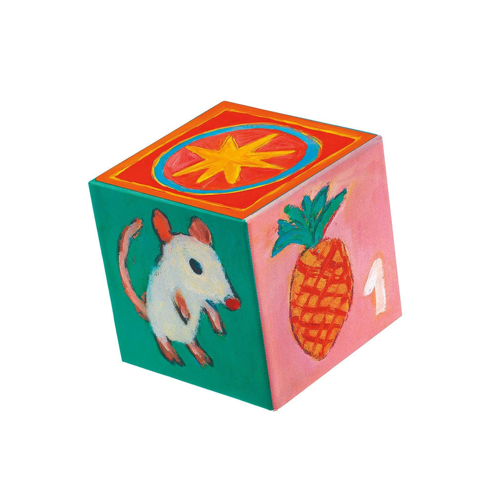 Djeco Pyramide Meine Freunde, 10 Würfel