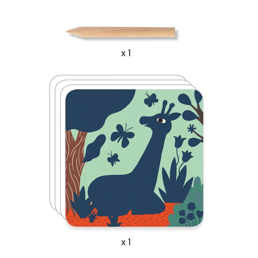 Djeco Scratchbilder grosse Tiere