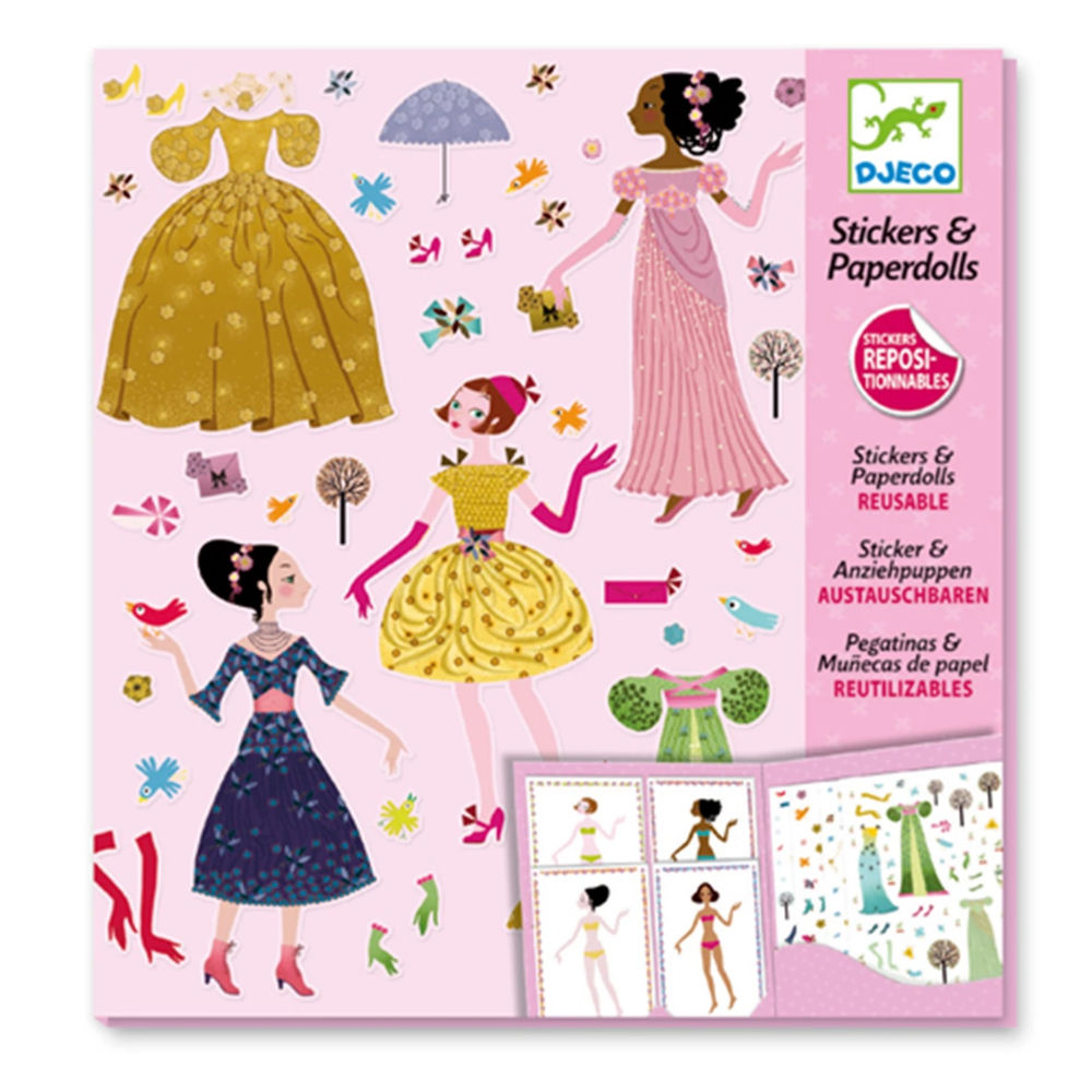 Djeco Sticker & Puppen Dresses