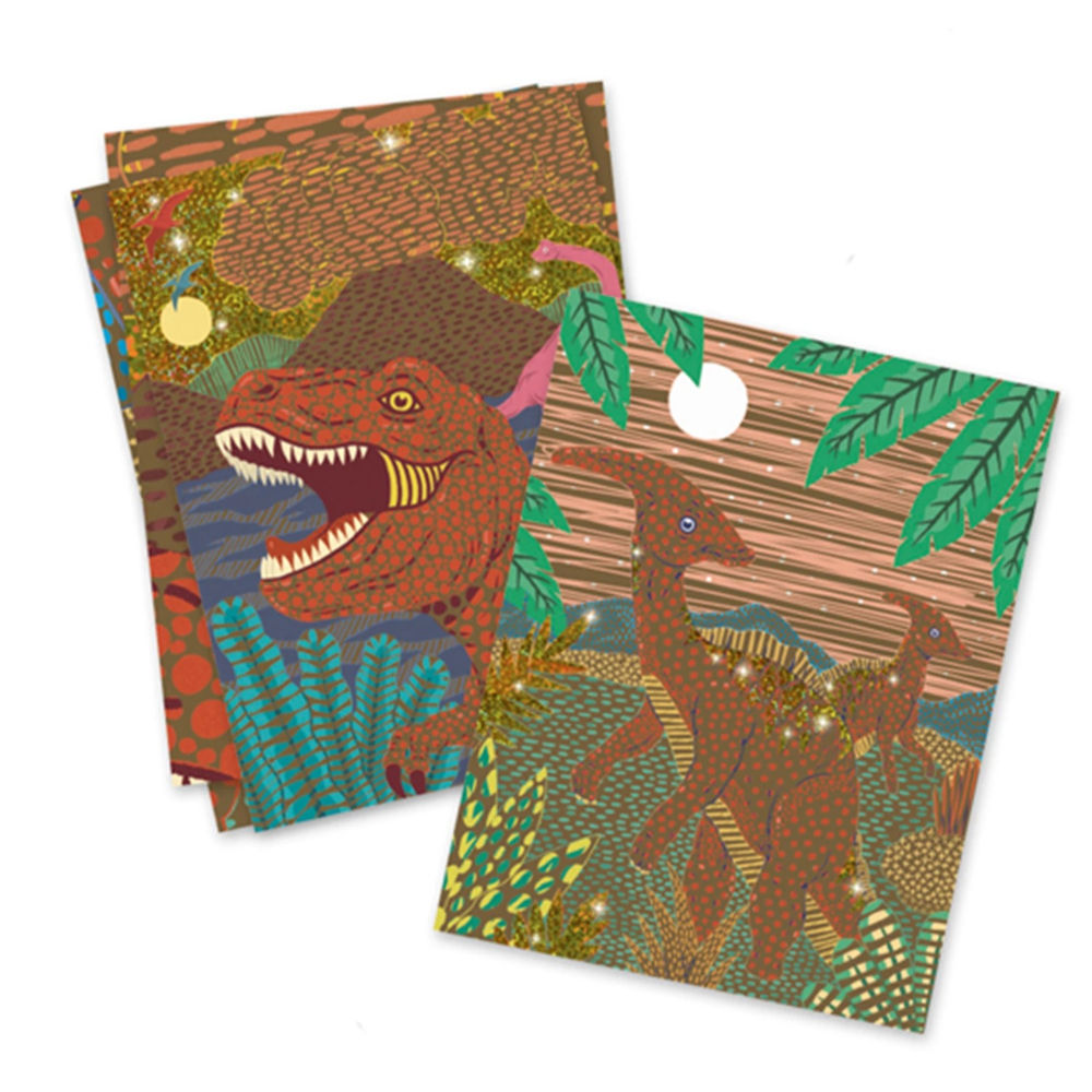 Djeco Scratchbilder Dinosaurier