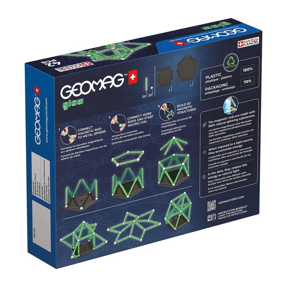 Geomag GLOW GREEN line 42 Teile