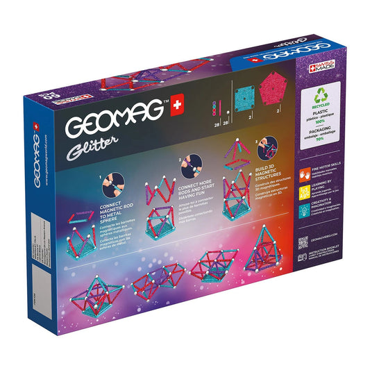 Geomag GLITTER GREEN line 60 Teile