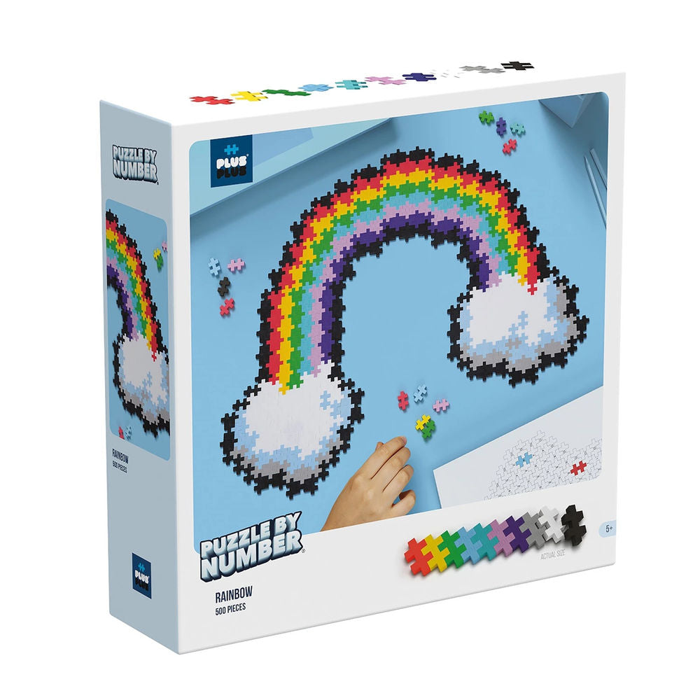 Plus-plus 500 Kreativ Bausteine Puzzle Regenbogen