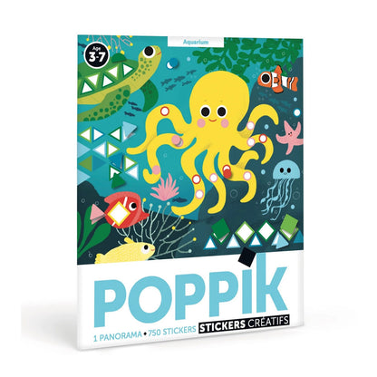 Sticker Panorama Poster Aquarium