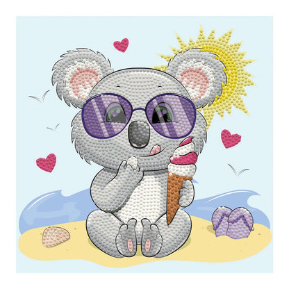 Diamond Painting Koala Eiscreme