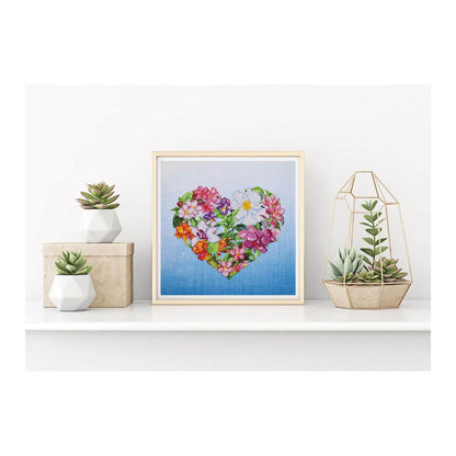 Diamond Painting Blumenherz