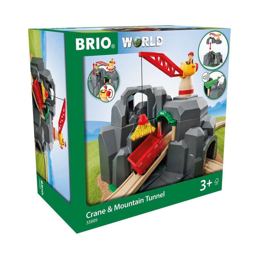 BRIO Crane and Mountain Tunnel