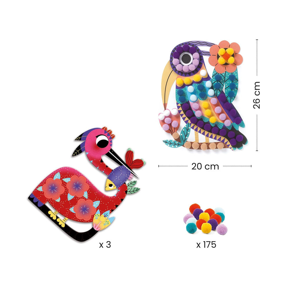 Djeco Silhouetten Pompons