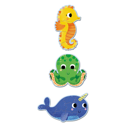 Erstes Puzzle Im Meer, 4/6/9 Teile