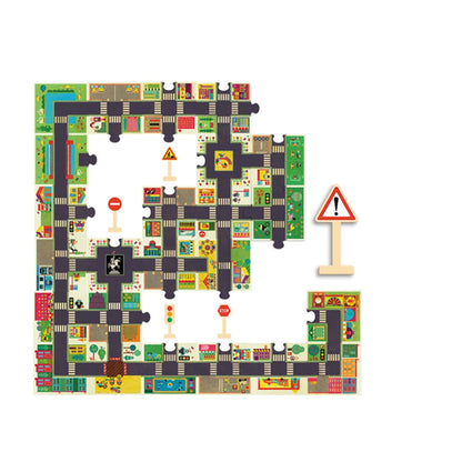 Riesenpuzzle Die Stadt, 24 Teile