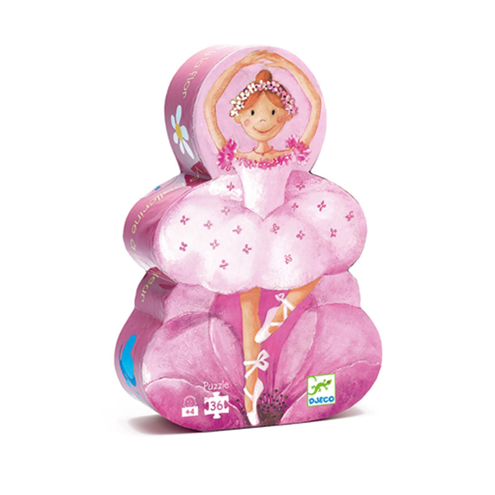Djeco Die Ballerina mit der Blume, 36 Teile