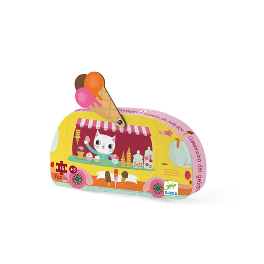 Djeco Der Eiscremewagen, 16 Teile