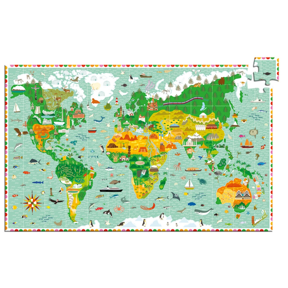 Djeco Rund um die Welt, 200 Teile