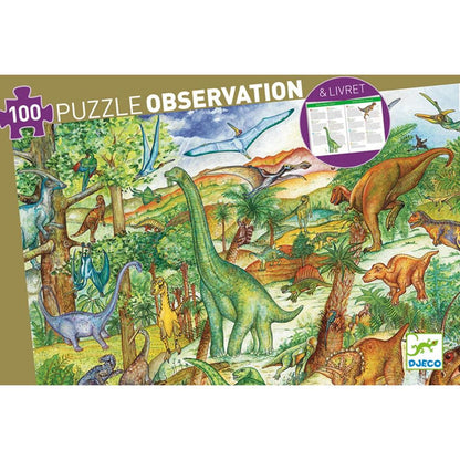 Djeco Dinosaurier, 100 Teile
