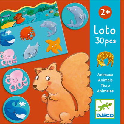 Djeco Lernspiel Lotto Tier