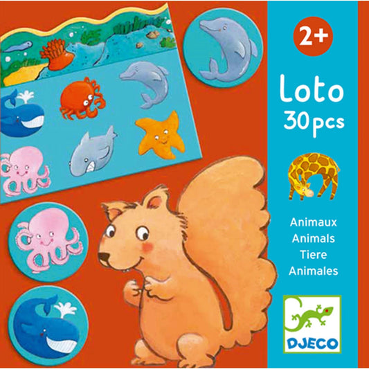 Djeco Lernspiel Lotto Tier