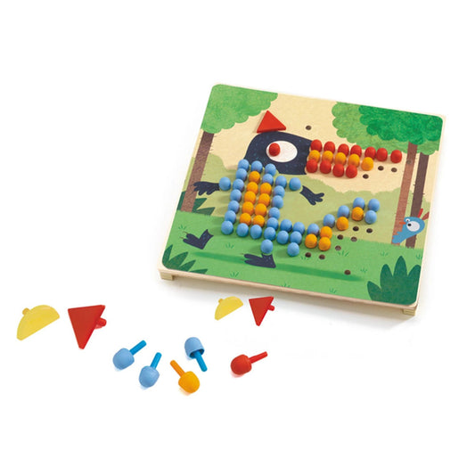 Djeco Lernspiel Mosaico rigolo
