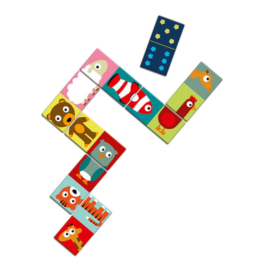 Djeco Lernspiel Domino Tiere