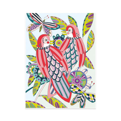 Djeco Colouring Gallery Vögel