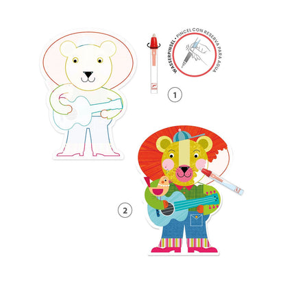 Djeco Zauber-Malbilder Animalo-Len