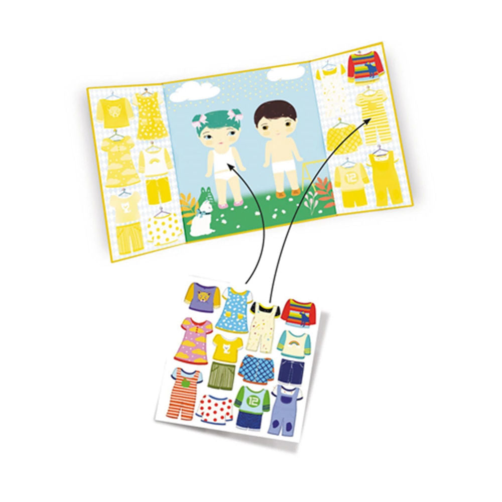 Djeco Stickerbilder Kleidungsstücke
