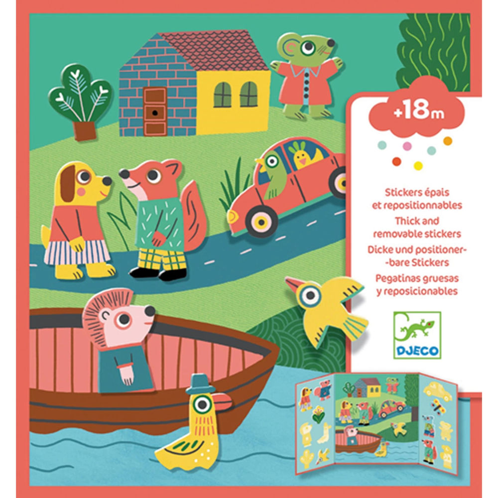 Djeco Stickerbilder Tiere