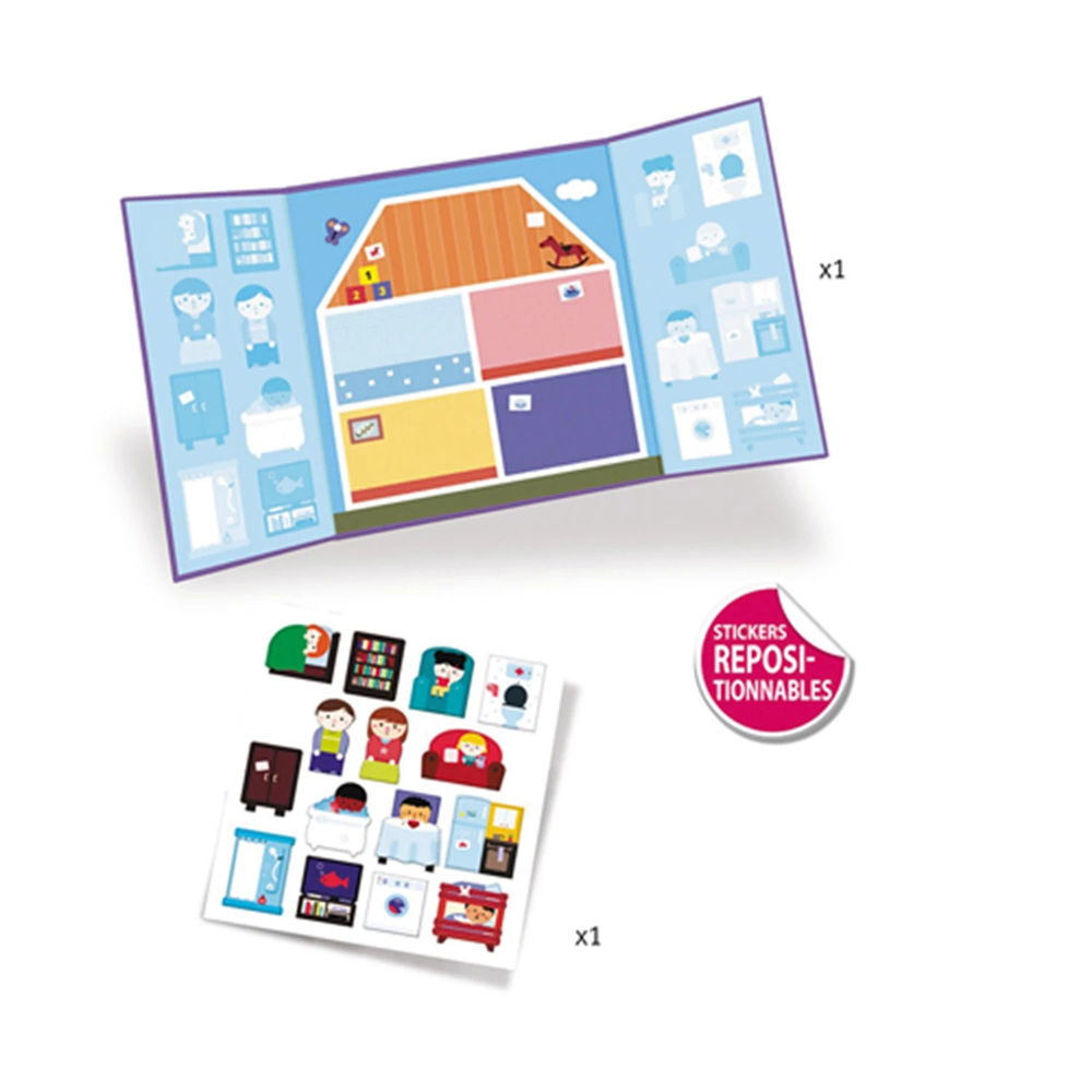 Djeco Stickerbilder Haus