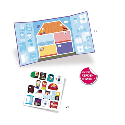 Djeco Stickerbilder Haus