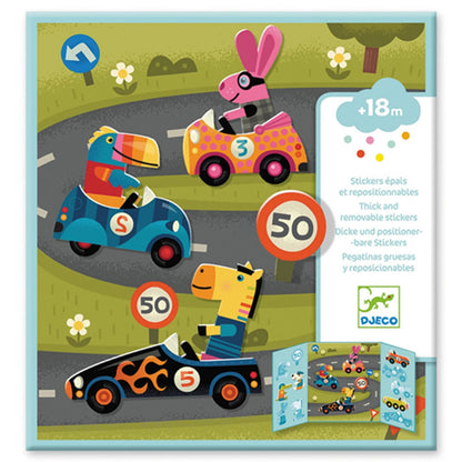 Djeco Stickerbilder Auto