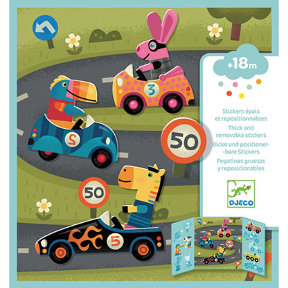 Djeco Stickerbilder Auto