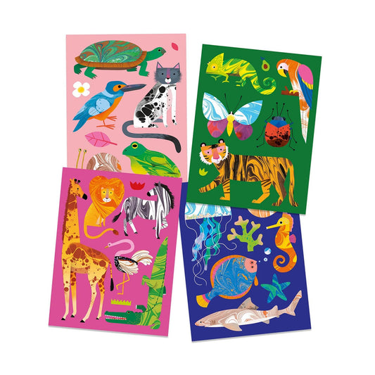 Djeco Marmorpapier Bunt