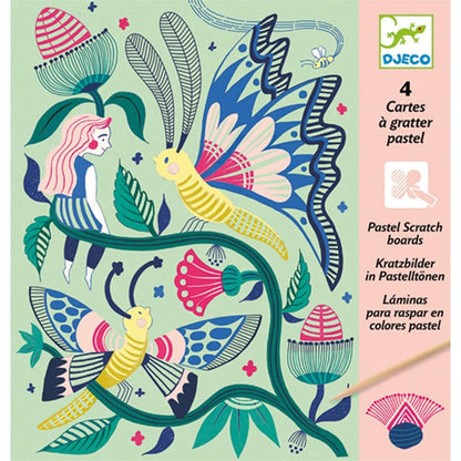 Djeco Scratchbilder Fantasiegarten