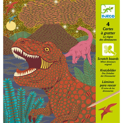 Djeco Scratchbilder Dinosaurier