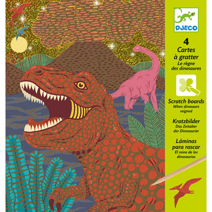 Djeco Scratchbilder Dinosaurier