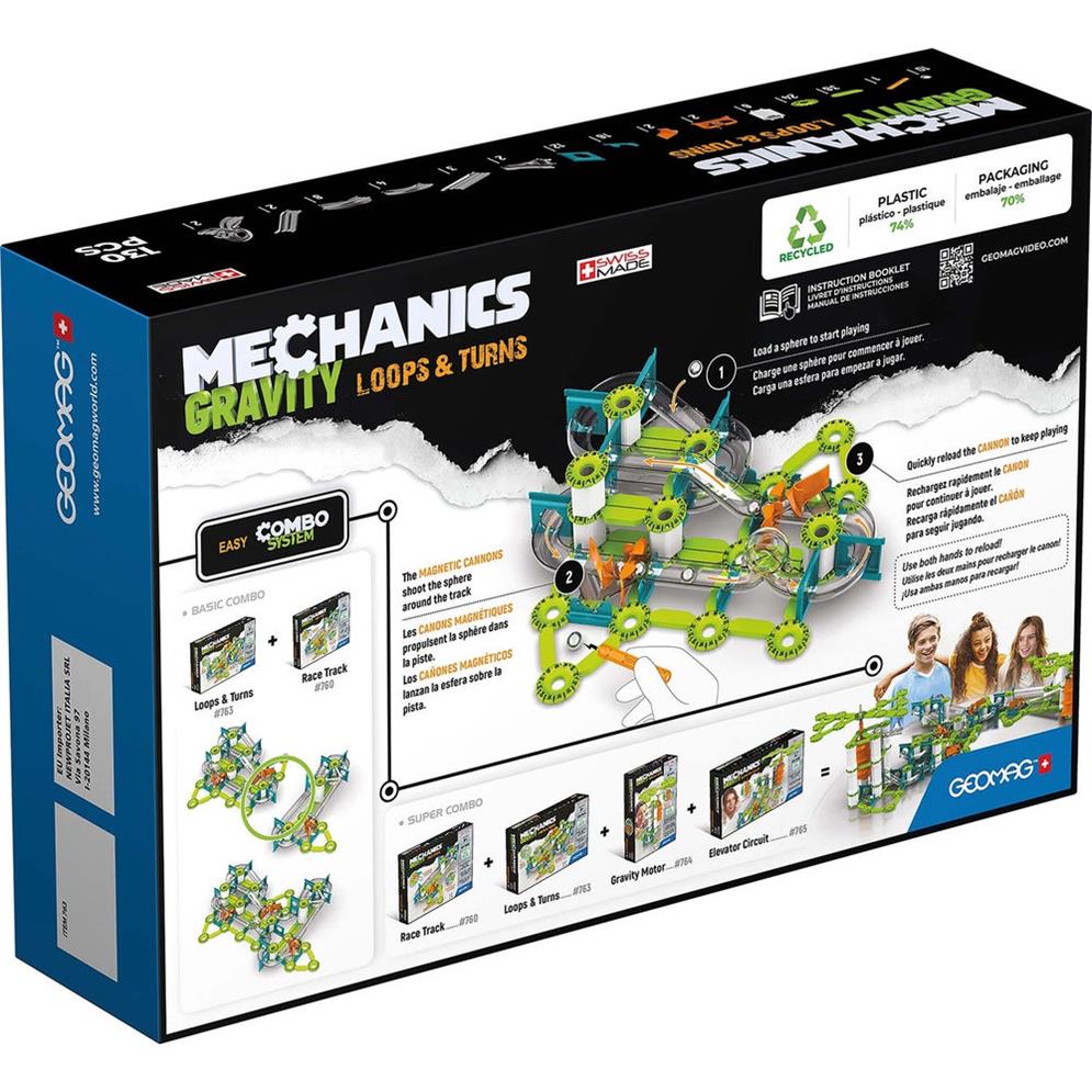 Geomag Gravity Loops & Turn, 130 Teile