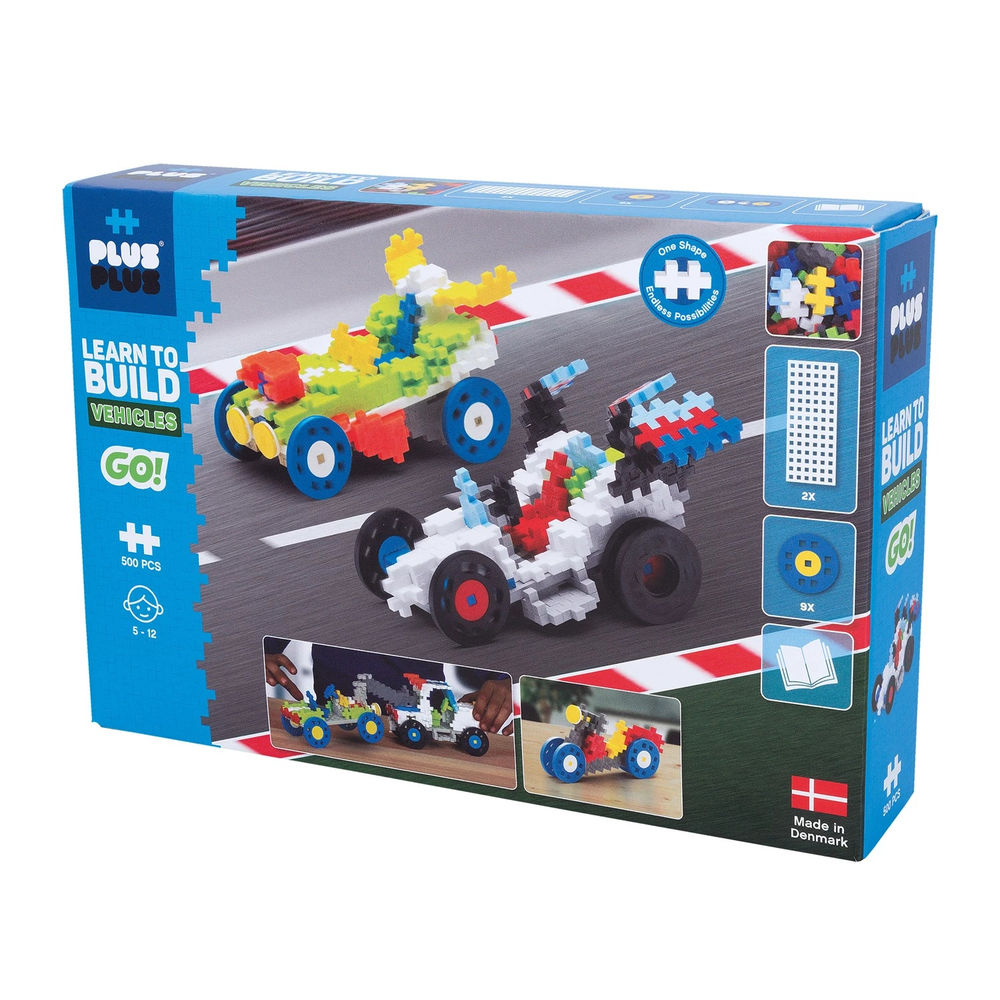 Plus-plus 500 Kreativ Bausteine GO! Fahrzeuge