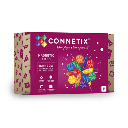 Regenbogen Geometrie Packung, 30-teilig