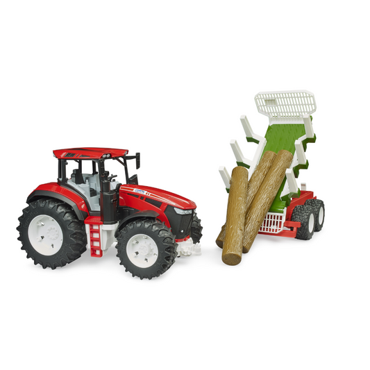 Roadmax Traktor mit Rückeanhänger