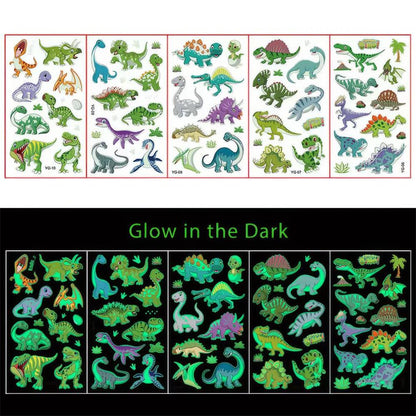 Glow in the Dark Tattoos Dinosaurier