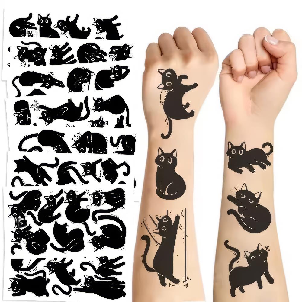 Schwarze Katzen Tattoos